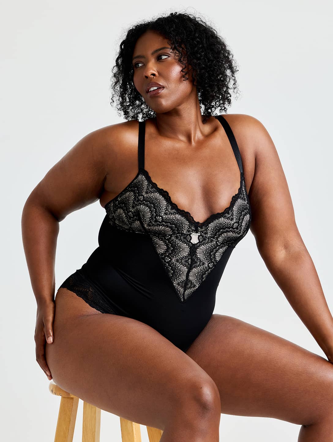 Body Échancré Semi-Laçé HeyShape Femme Compression Amincissante Confortable