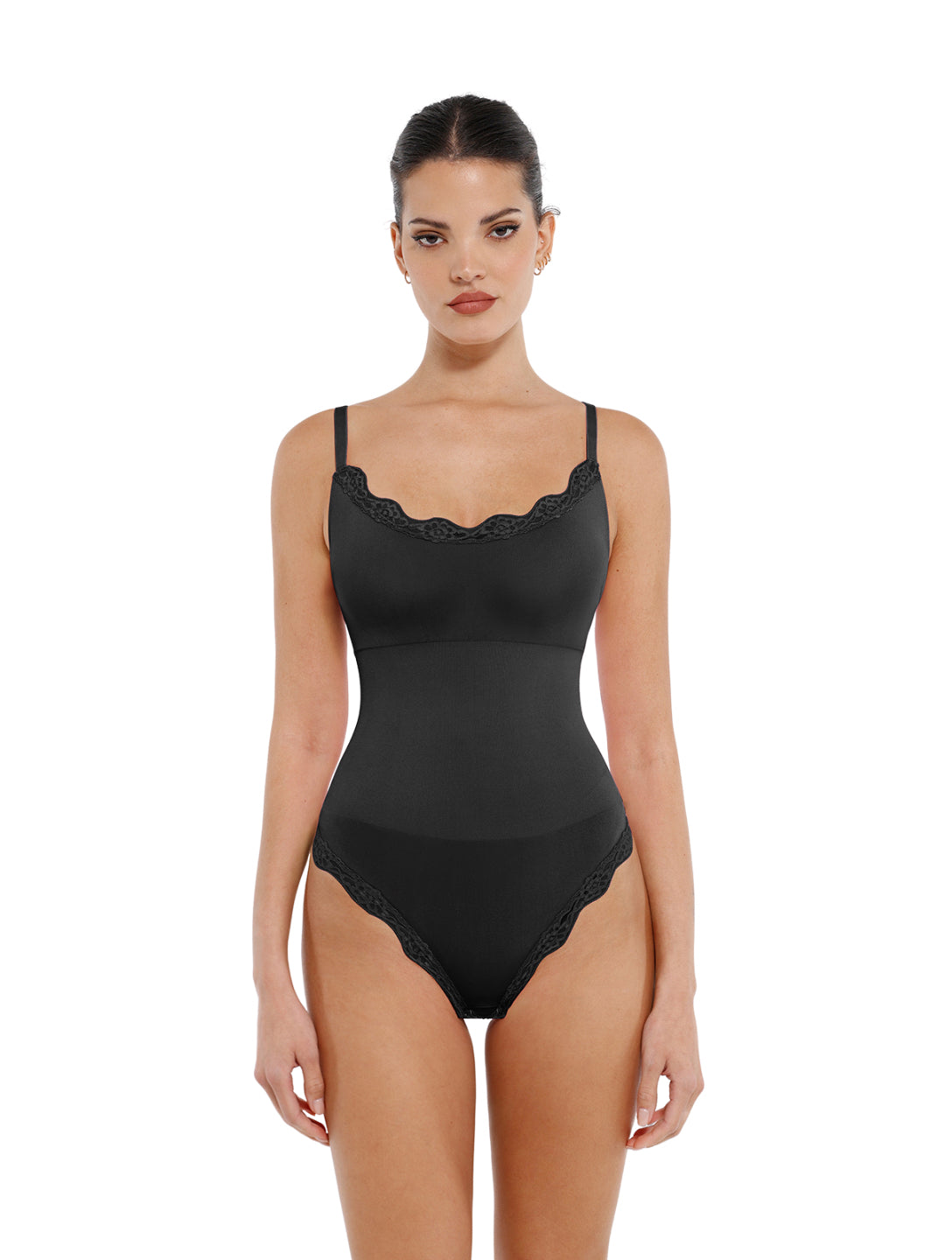 Body sans couture en dentelle pour femme : Confort sculptant, élégance discrète pour toute la journée