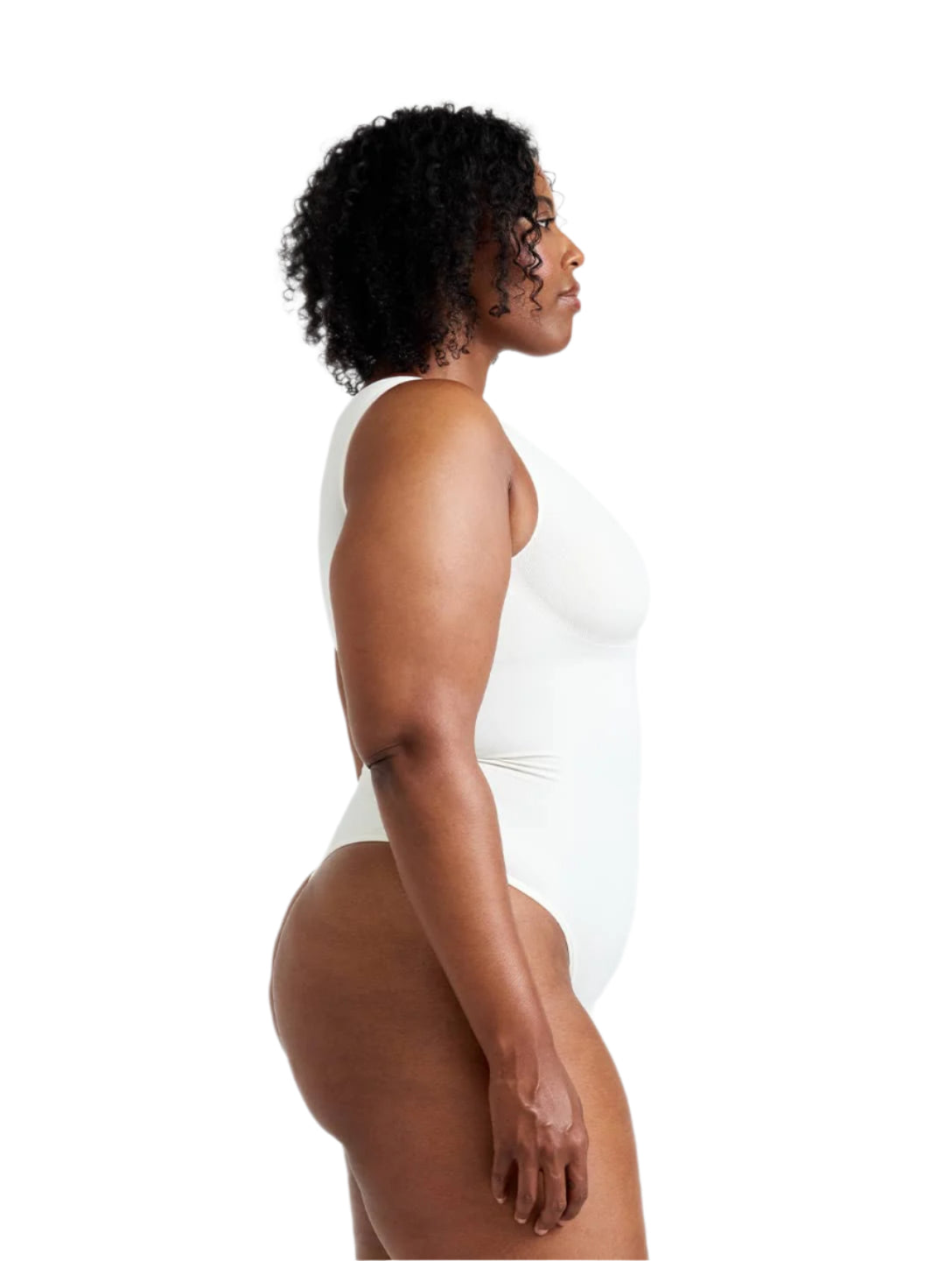 Body gainant à col rond en tanga pour un contrôle optimal et un style élégant