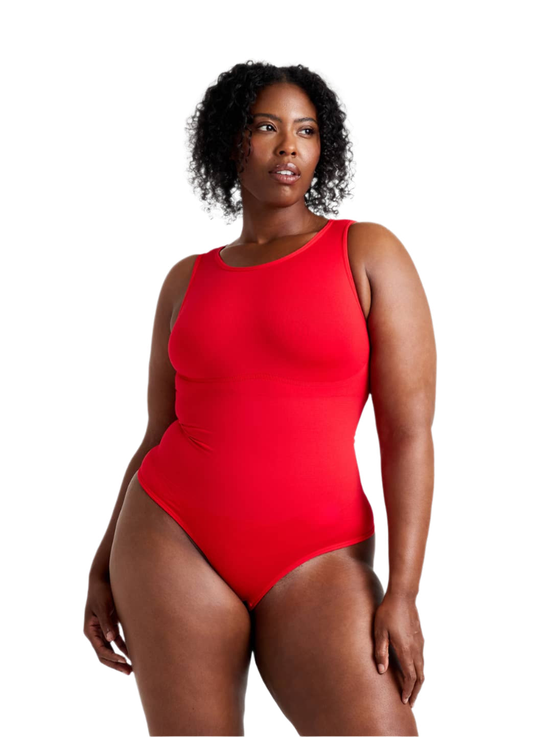 Body gainant à col rond en tanga pour un contrôle optimal et un style élégant