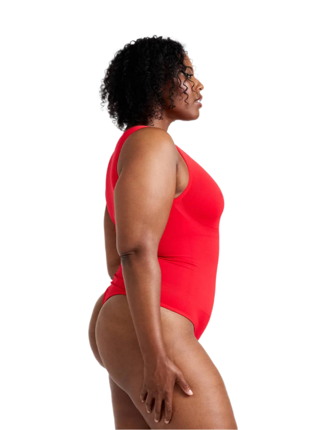 Body gainant à col rond en tanga pour un contrôle optimal et un style élégant