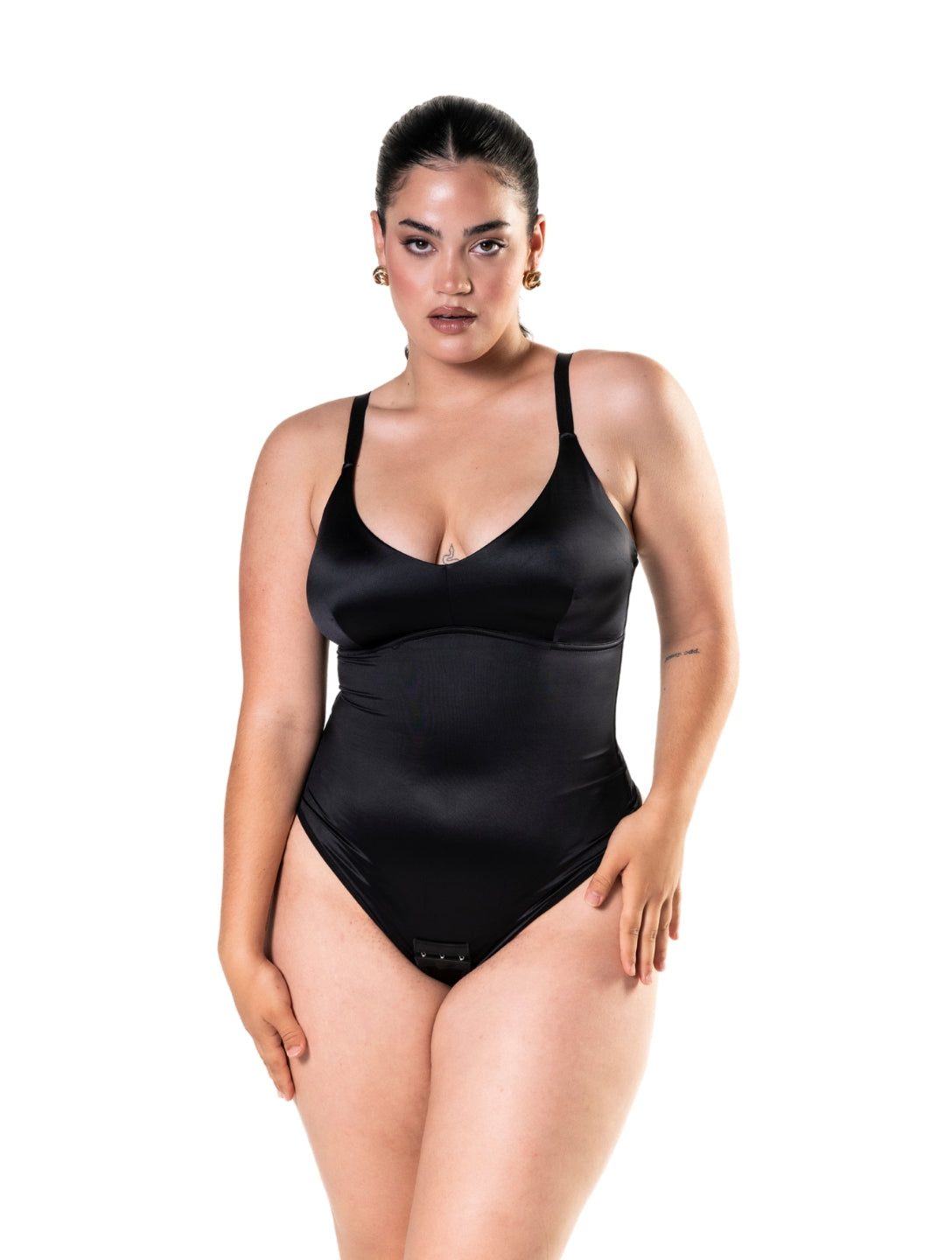 Body Gainant Satiné Effet Ventre Plat et Galbe Sublime