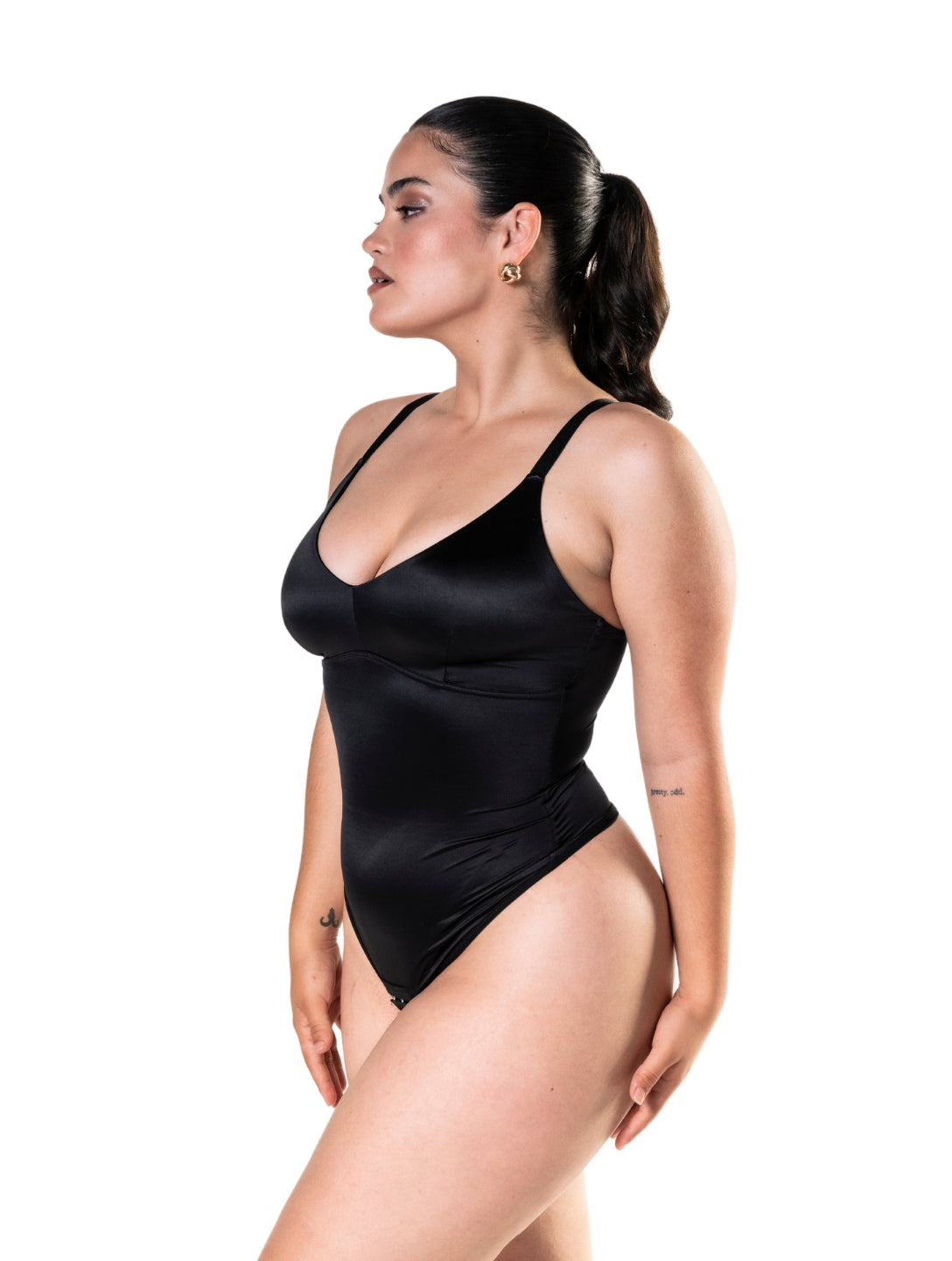 Body Gainant Satiné Effet Ventre Plat et Galbe Sublime