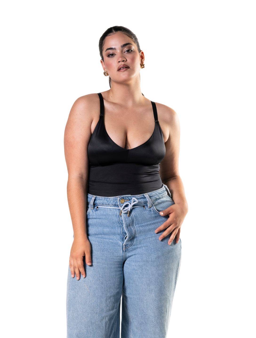 Body Gainant Satiné Effet Ventre Plat et Galbe Sublime