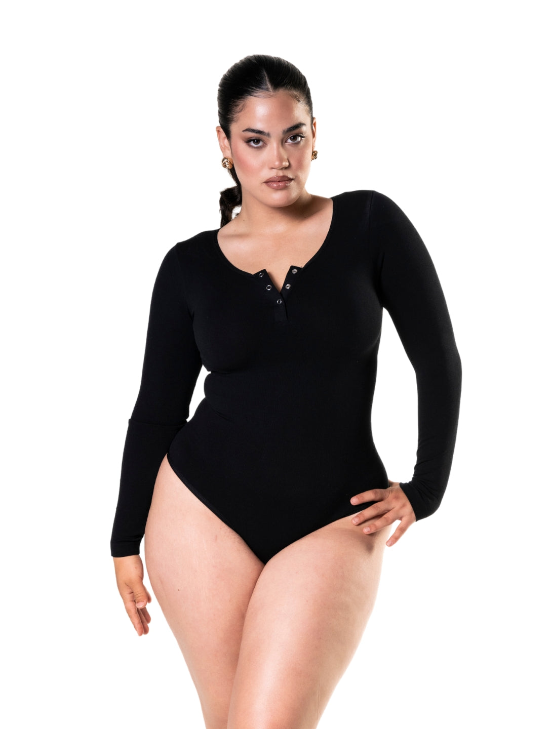 Body Gainant Femme Manches Longues Sans Coutures HeyShape Confort Ultime