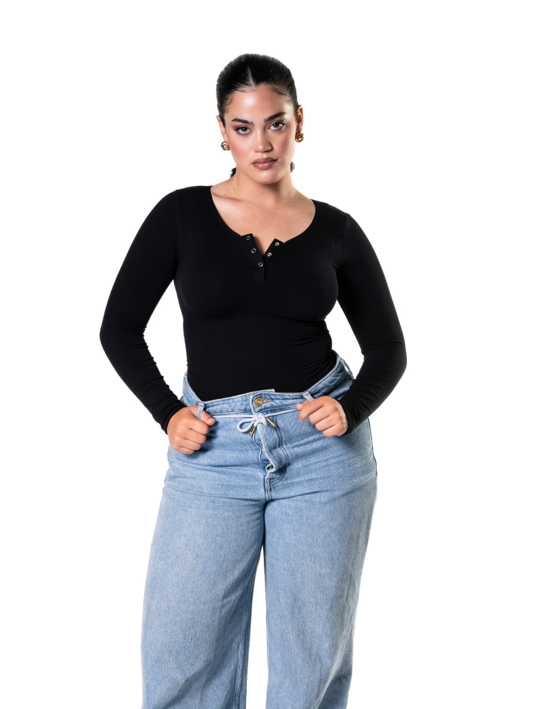 Body Gainant Femme Manches Longues Sans Coutures HeyShape Confort Ultime