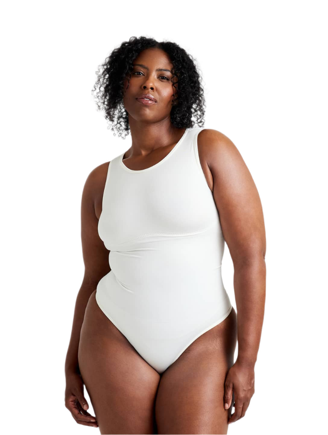 Body gainant à col rond en tanga pour un contrôle optimal et un style élégant