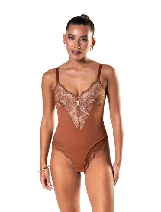 Body Échancré Semi-Laçé HeyShape Femme Compression Amincissante Confortable