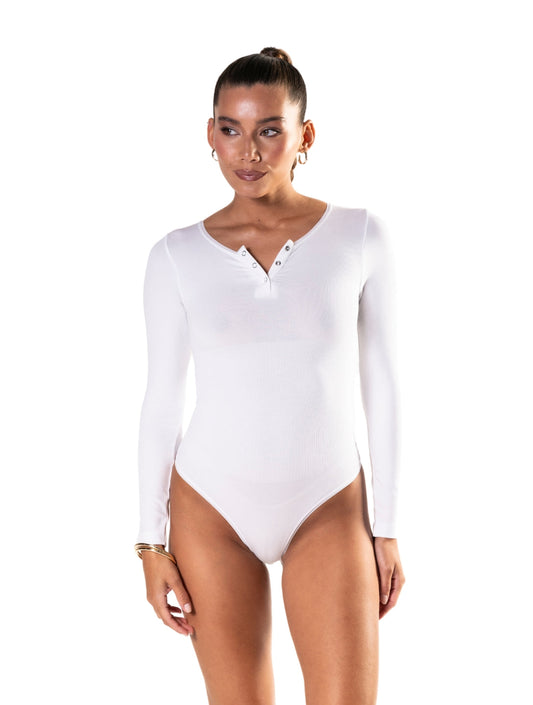 Body Gainant Femme Manches Longues Sans Coutures HeyShape Confort Ultime