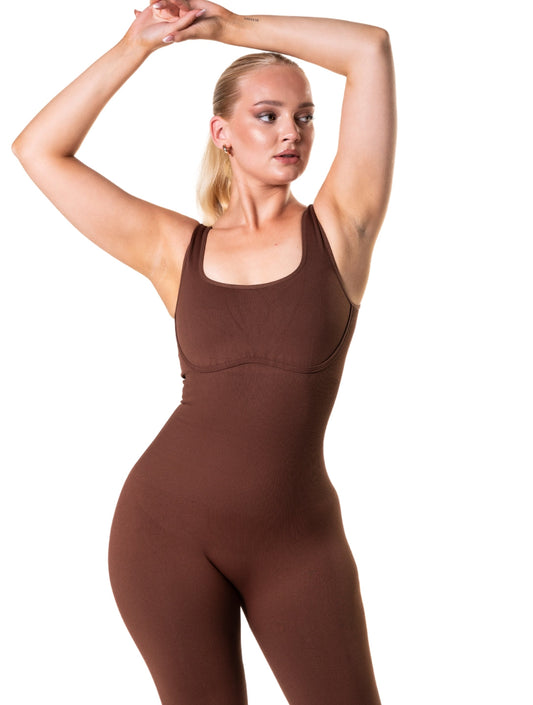 Combinaison Fluide Évasée HeyShape : Élégance Carrée et Dos en U pour Femme
